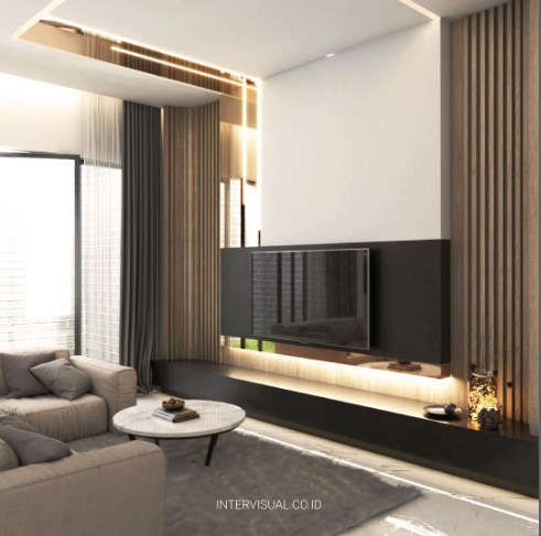 Desain Interior Minimalis Konsep Modern 2 Lantai